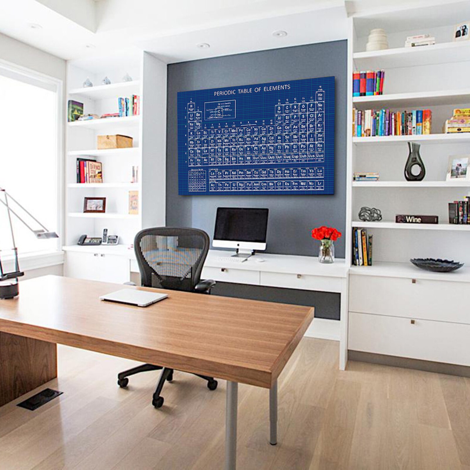 Periodic Table of Elements Poster Chemical Element Chart Display Learning Education Tool for Children Students Teachers