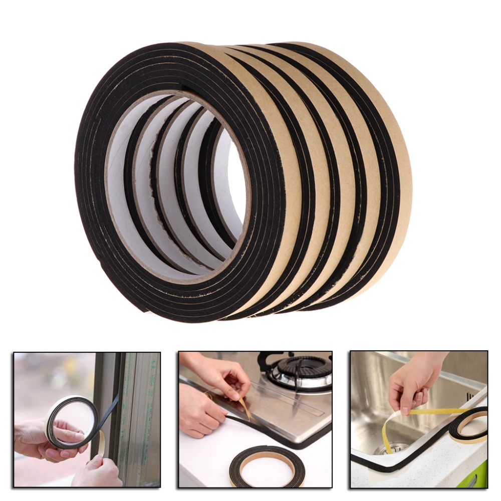 MEXI 5Pcs 2M Gas Stove Gap Cooker Slit Antifouling Strip Seal Ring Tape Cooktop Parts Kitchen Tools