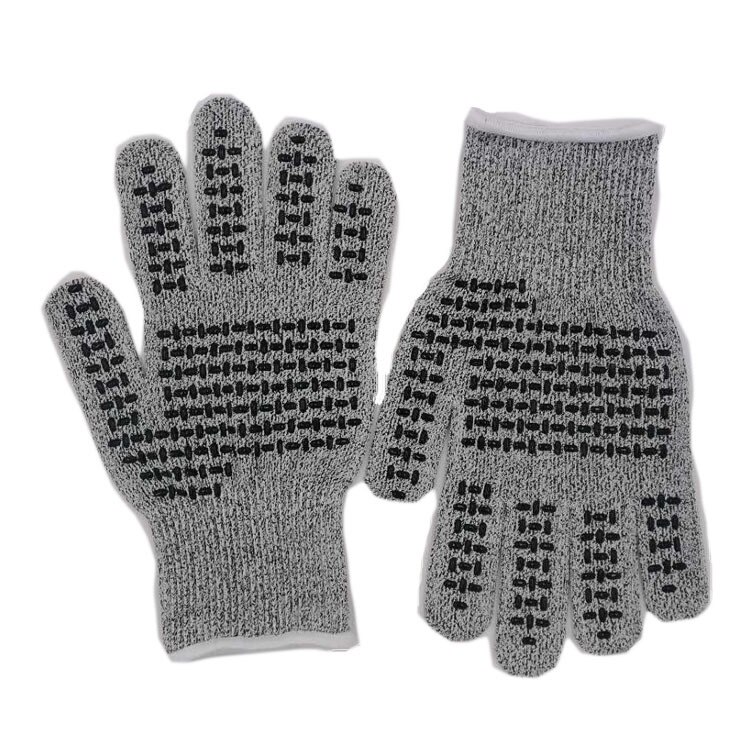 Hppe5 Floating-Point Cut-Resistant Anti-Scratch Dispensing Touch Screen Gloves Kitchen Gardening Anti-Skid Protection GlovesFG03