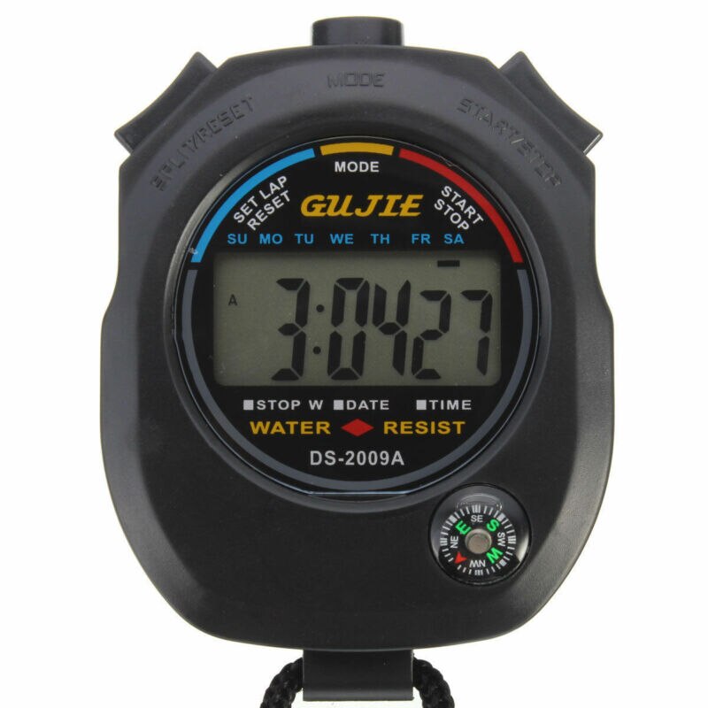 Waterproof Stop Watch Handheld Outdoor Sports Running Training Timer Portable Digital Stopwatch Timer