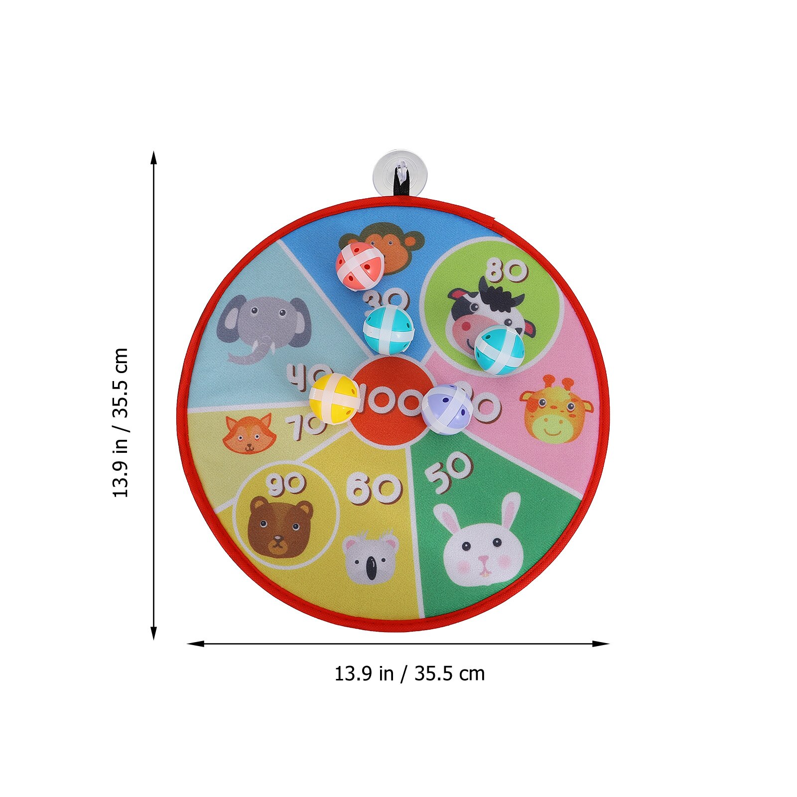 1 Set Cartoon Tossing Darts Kids Sticky Dart Board Interactive