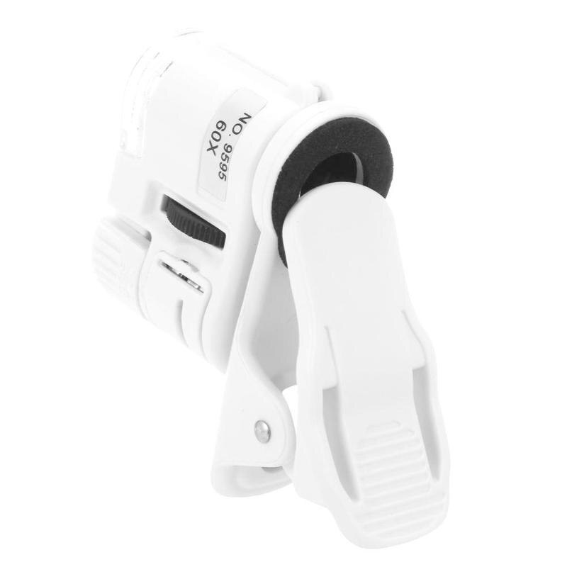 Neue Mit Handy Foto Lupe 60 Mal Mini Universal Telefon Clip Hd Mikroskop 9595w