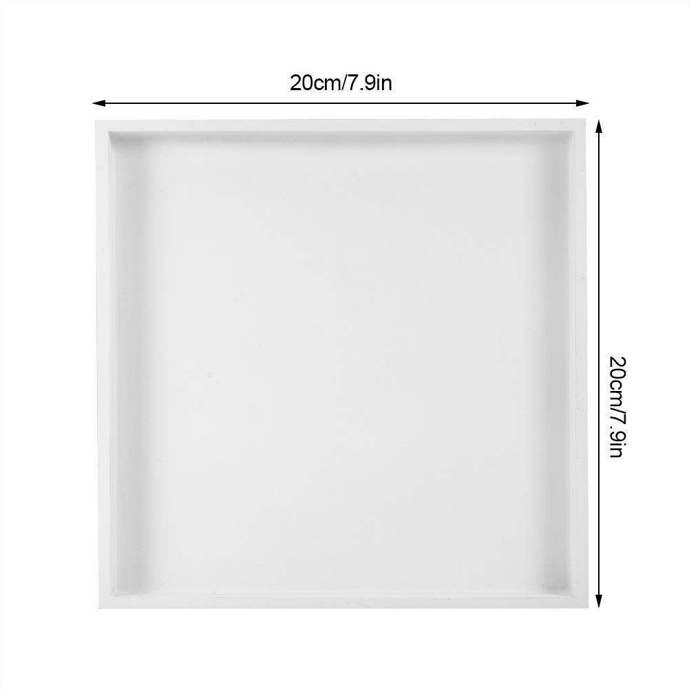 Multi-purpose Desktop Storage Organizer Valet Tray for Jewelry Food Cosmetics White Tray: Default Title