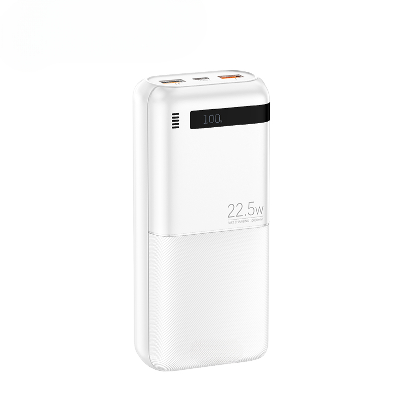 Portable Fast Charging Powerbank Type-C PD20W Qucik Charge Poverbank External Battery Charger 22.5W Power Bank 20000mAh: WHITE / 10000mAh