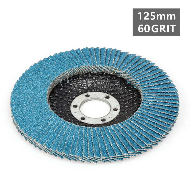 Versery Fächerscheiben 115/125 mm Winkelschleifer Schleifscheiben Körnung 40/60/80/120 Schleifscheiben Klingen für Edelstahl Eisen: XS / Weiß