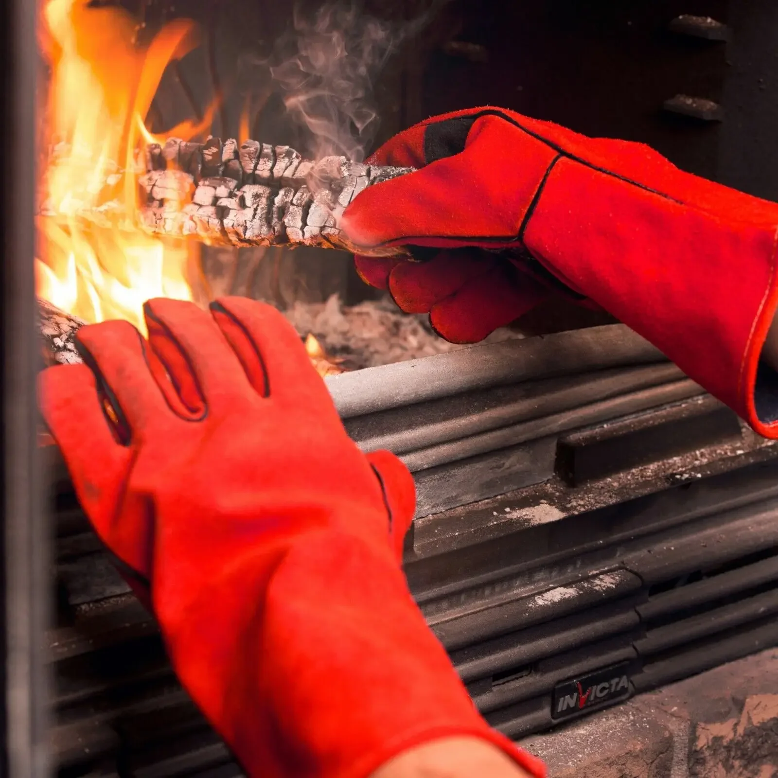 Schweißhandschuhe Lederarbeit Feuer-/hitzebeständige Schweißhandschuhe Holz Holzbrenner Sicherheitshandschuhe für Mig Tig Stick Forge BBQ Grill