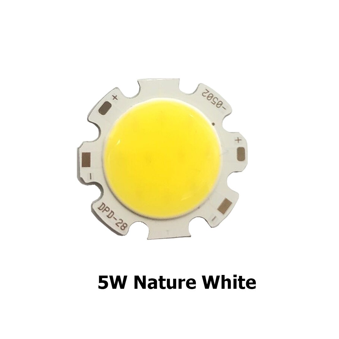 Focos COB redondos de 5W, 7W y 10W, focos LED, 28-0502, 28-0702, 10 unids/lote