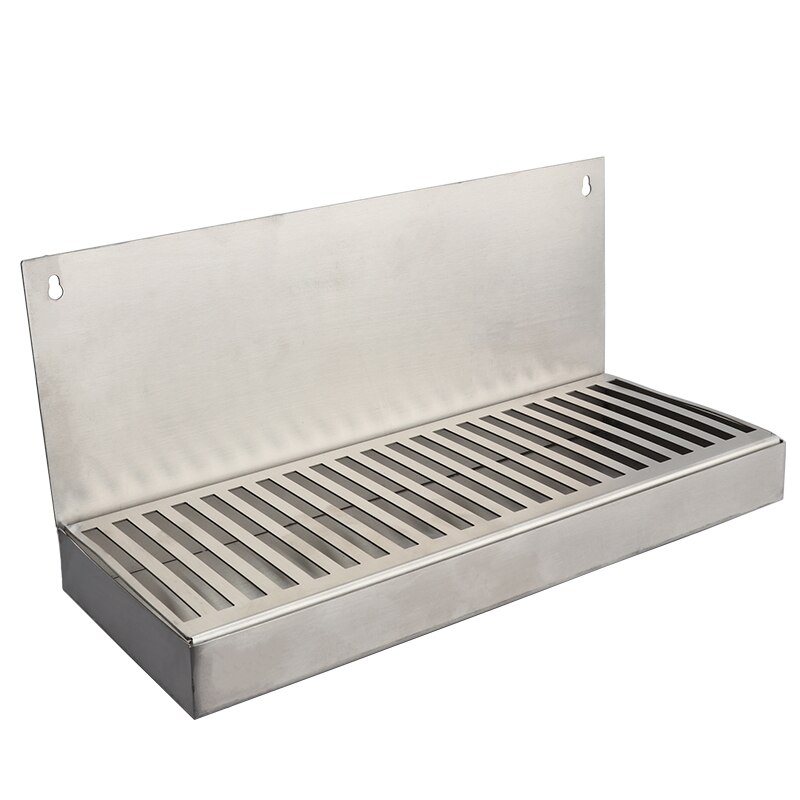 Beer Drip Tray Stainless Steel 304 Wall Mount Drip Tray with Hole Drain ,Drainer At The Bottom,Kegging Equipment,Homebrew Supply
