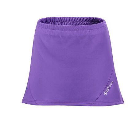 femmes badminton jupe, jupe de tennis, Polyester élastique doux sport jupe de tennis pour les femmes, fluorescence vert S-2XL MFO73: Purple / S