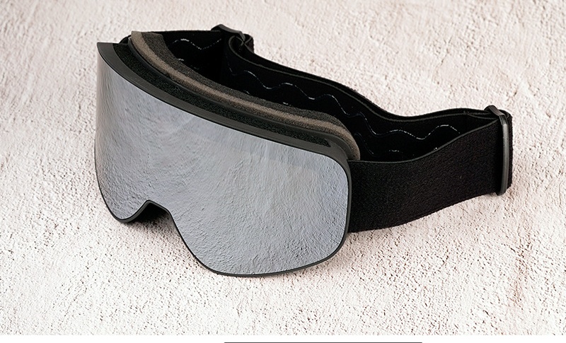 High End Ski Goggles Mountaineering Snow Mountain Goggles Unisex Fit Myopia Windproof Anti UV Good Ski Equipment: WHITE