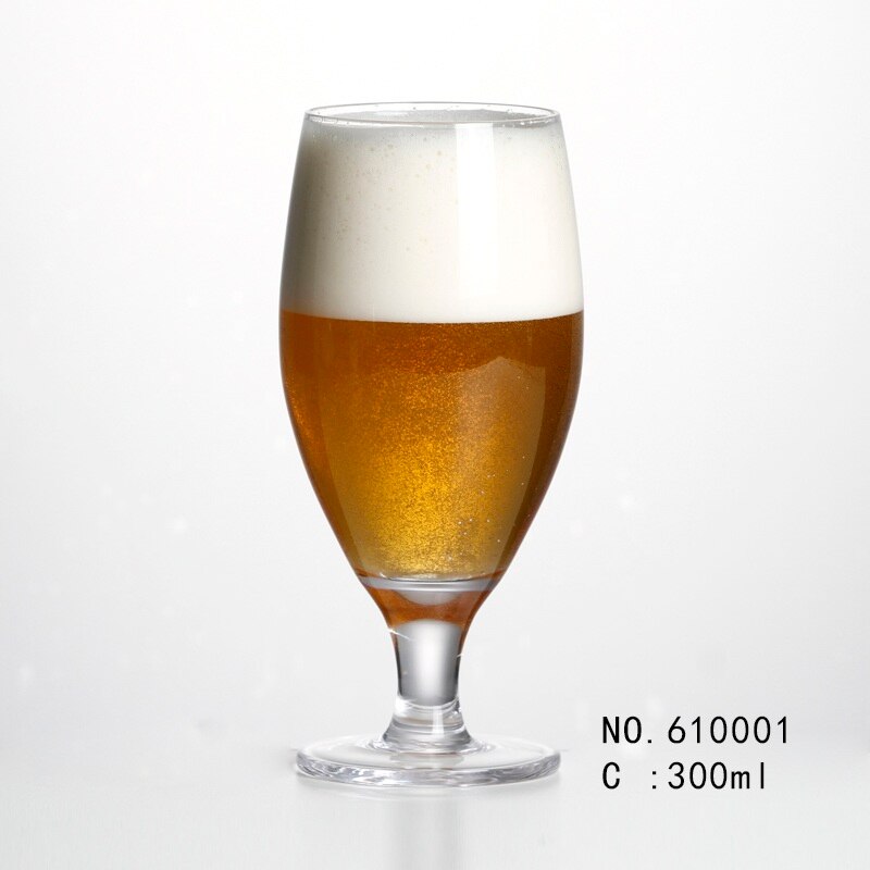 Blyfri krystal håndlavet blæst ølglas drikkejuicesæt  of 2 stk 61000x: 610001 2 stk 300ml