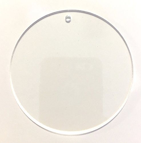 Disques en acrylique transparent de 2 pouces | Cercle rond en acrylique pour porte-clés ou bijoux de , lot de 25 pièces
