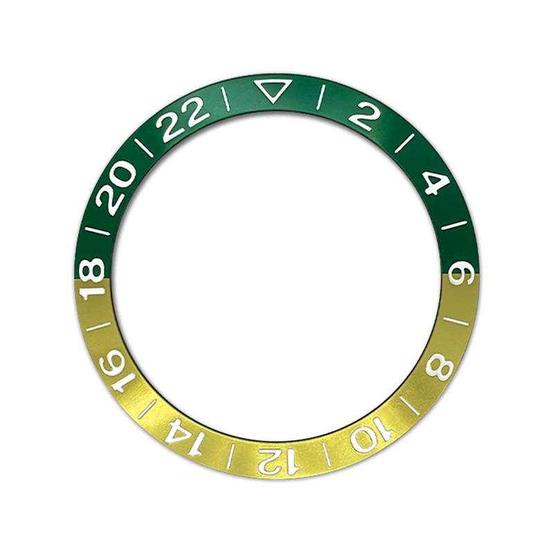 38Mm Gebogen Aluminium Horloge Bezel Insert Ring Past Nh35 Nh36 Skx007 Skx009 Gmt Sub Horloge Case 2-22 Horloge Ring Vervangt Onderdelen: P4/8