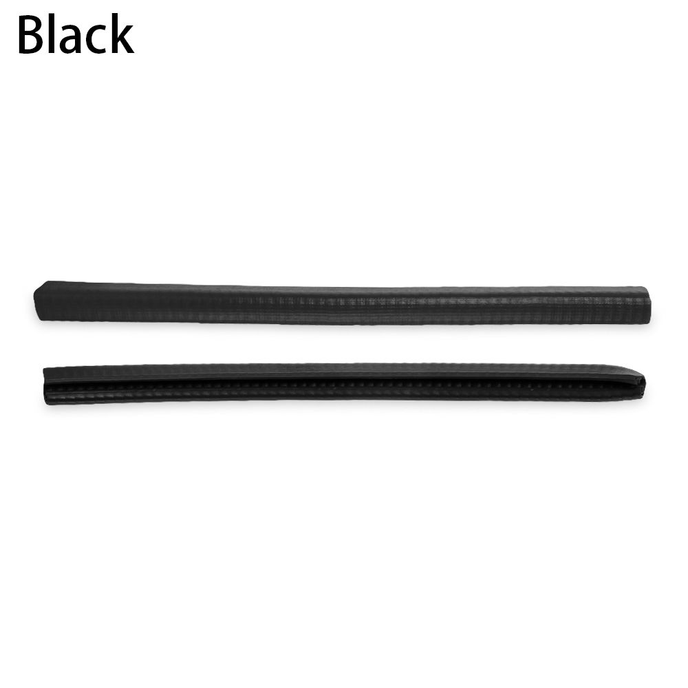 1 paar Skateboard Deck Wachen Schutz U Kanal Gummi und Stahl Stoßstangen stoßen Longboard Bord Absturz Gummi Streifen: Schwarz