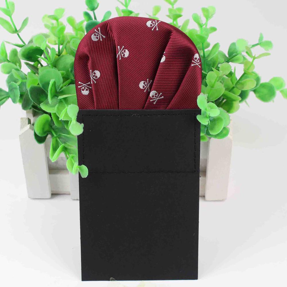 Pañuelos de poliéster para hombre, pañuelos con estampado de Calavera, pañuelos cuadrados de bolsillo para Halloween, pañuelo de bolsillos cuadrados, estilo Casual horrible: 2