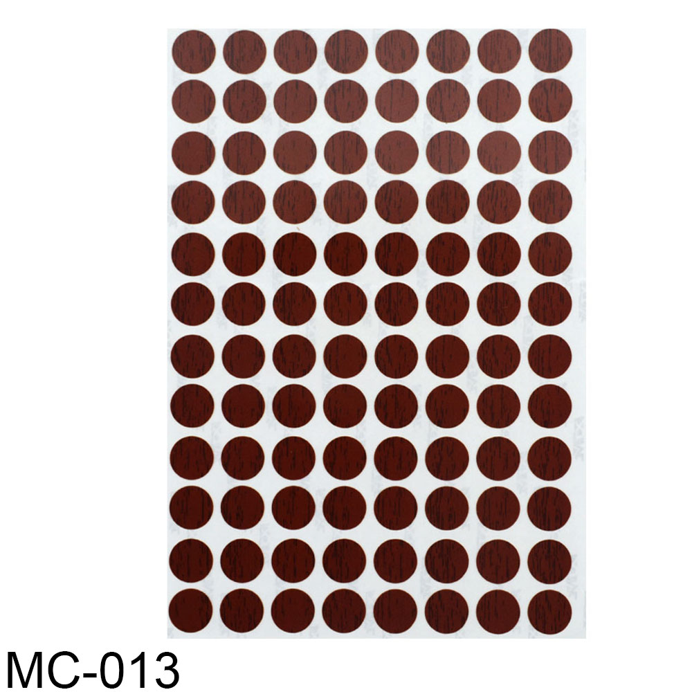 96Pcs/Sheet Pvc 15Mm Zelfklevende Decoratieve Films Meubels Schroef Cover Caps Stickers Hout Ambacht Bureau Kast ornament: MC-013