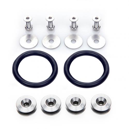 Kit de sujetadores M6 JDM tornillos pasadores hexagonales modificados para coche arandela parachoques motor tornillos cóncavos estilo de coche: Plata