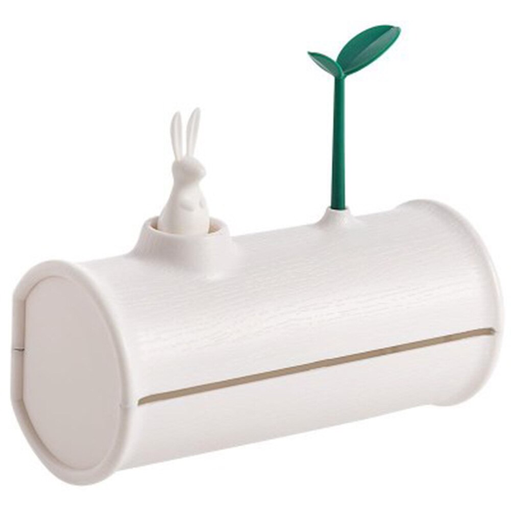 Plastic Wrap Dispensers Garbag Bag Holder Trash Bags Wall Mounted Hanging Storage Organizer Kitchen Accessories: White