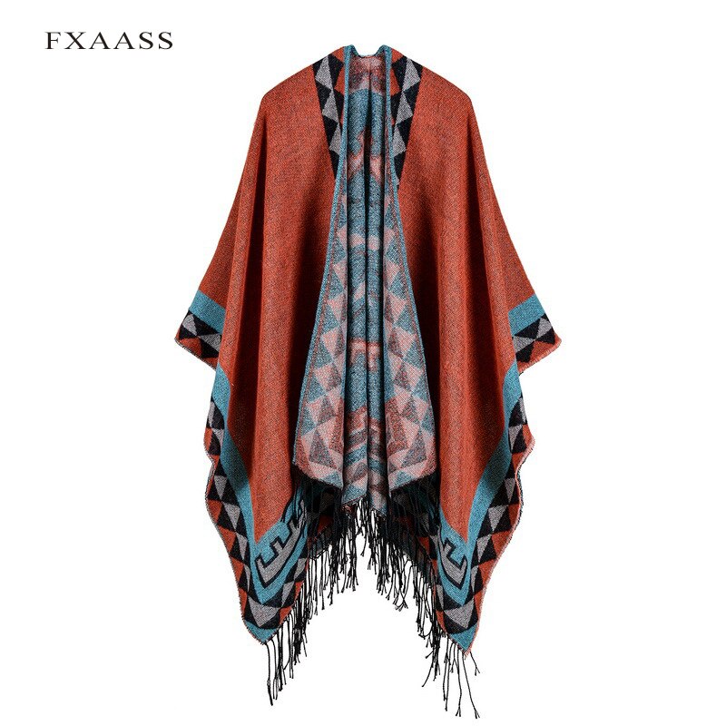 FXAASS écharpe cape de luxe pompon | Châle, diamant Poncho femme écharpe cape cachemire foulards , gros