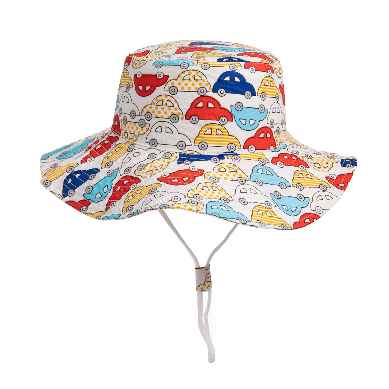 Leuke Zomer Baby Meisje Emmer Hoed Cartoons Gedrukt Baby Hoed Zonnescherm Kinderen Outdoor Hoed Seaside Zonnebrandcrème Hoed Strand Cap