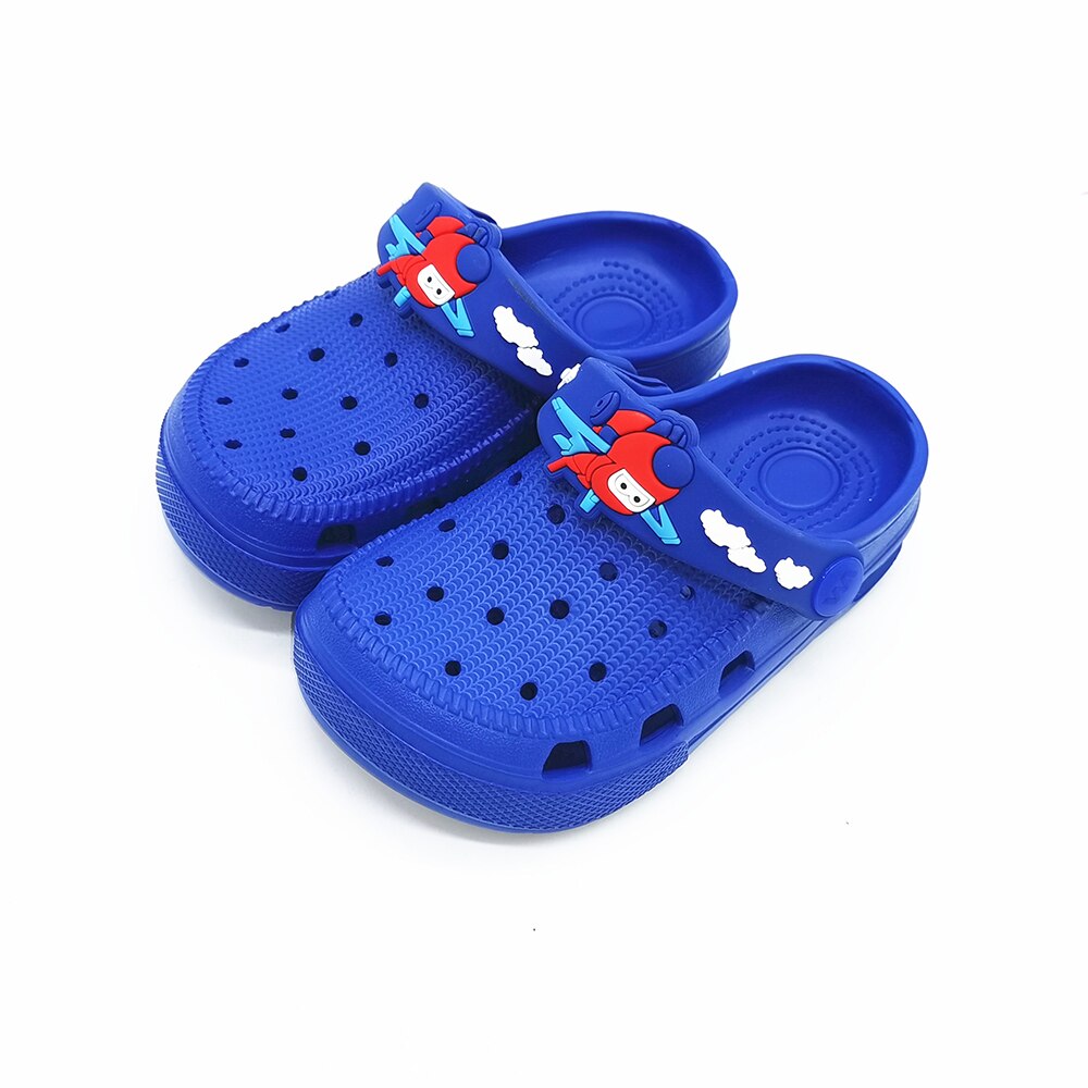 Sommer baby takrenne tresko tøfler flat lysbilder sandaler til låve låve super jett størrelse 28 29 30 31 32 33 34 35: Blå / 35
