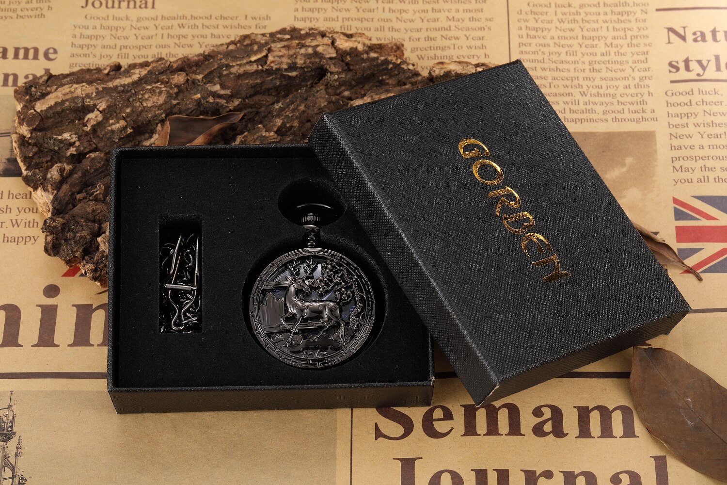 Antiek Zakhorloge Steampunk Vintage Romeinse Cijfers Automatische Mechanische Mannen Horloges Ketting Retro Klok Keten Reloj Hombre: 4with box