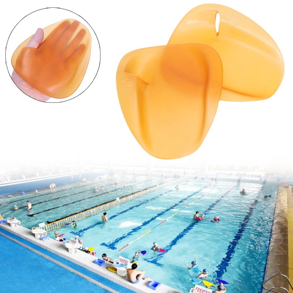Men Women Training Swimming Paddles Adjustable Silicone Hand Webbed Swimming