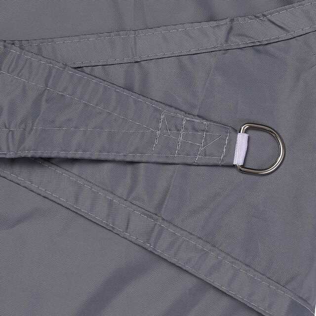 Tewango 2 mx 2 mx 2m trekantet solsejl sejl polyester vandtæt anti-uv anwings udendørs gårdhave have swimmingpool skyggenet: Mørkegrå