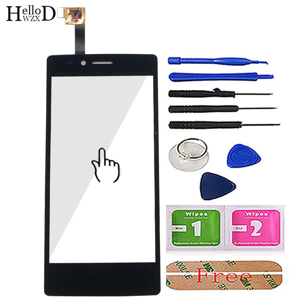 Touch Screen Digitizer Panel Voor Thl T12 Touch Screen Digtizer Lens Sensor Touchscreen Reparatie Gereedschap Lijm: Black With Tools