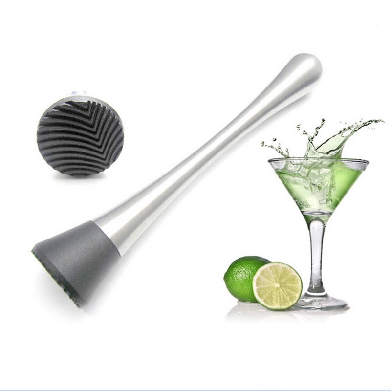 Coctel Muddler barra de acero inoxidable mezclador para Bar, utensilios y accesorios Mojito Cocktail fruta DIY Juice Muddler Crushed Ice Bar: C