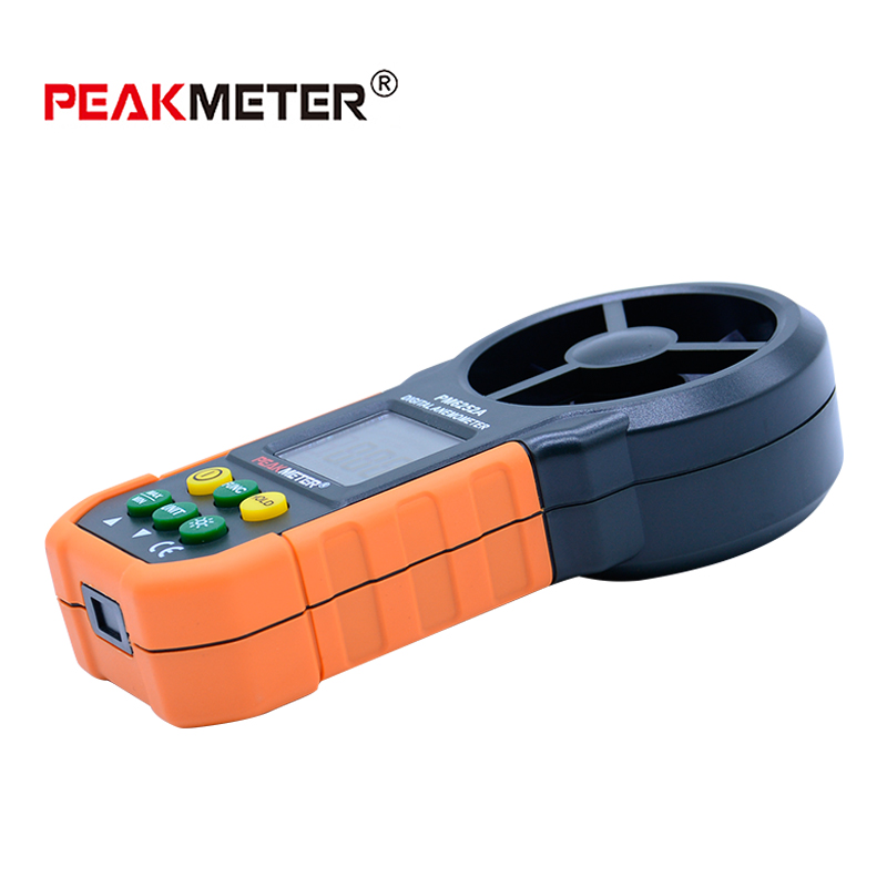 PEAKMETER PM6252A/B USB Digital Anemometer Temperature Humidity Wind Speed Air Volume Measuring Meter With LCD Backlight