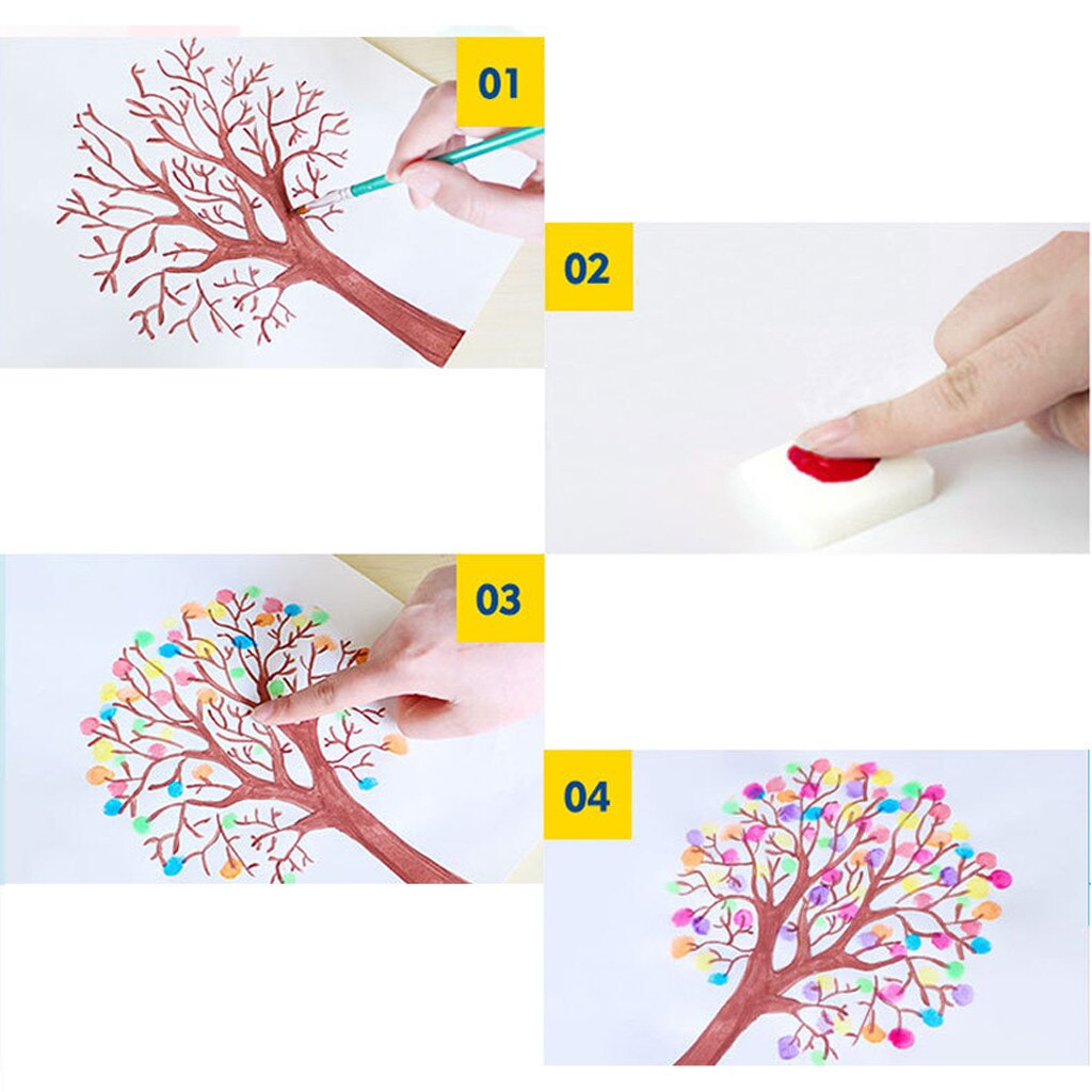 Acrylic Paint Washable Finger Paints Nontoxic For Paper Canvas Kids Activity Class Home Diy Finger Paint Pintura Acrilica