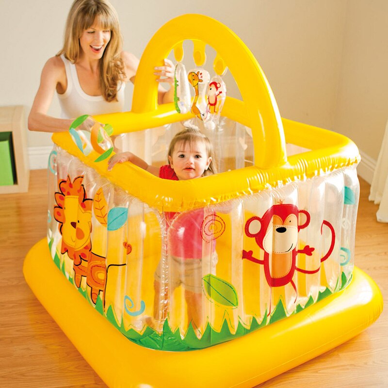 trampoline inflatable bouncer bouncy castle jumping bed Inflatable baby Trampoline with Enclosure Net