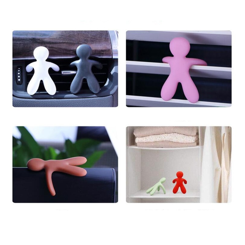 Cartoon Car Freshener Small People Car Air Vent Freshener Aroma Clip Diffuser Decor