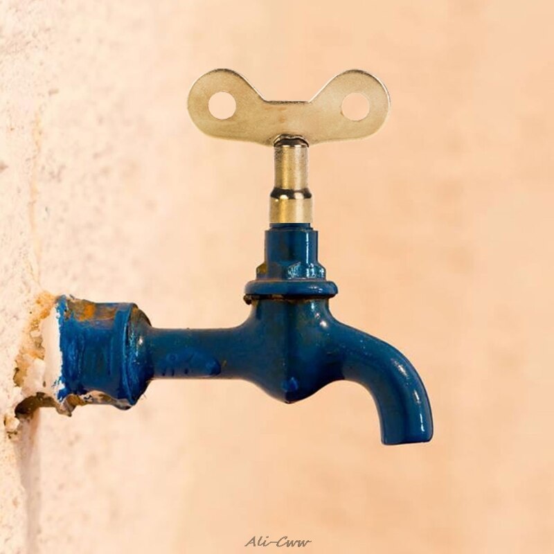 1 Pc Radiator Keys Plumbing Bleeding Key Solid Water Tap For Air Valve Plumbing Tool Golden Water Tap Key