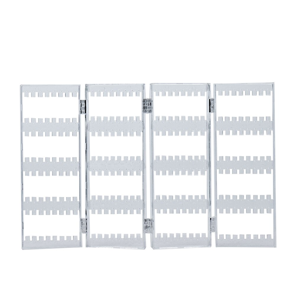 Akryl skjerm sammenleggbar smykker display stativ halskjede skap stativ ørestikker øredobber lagringshylle smykker utstillingsvindu stativ