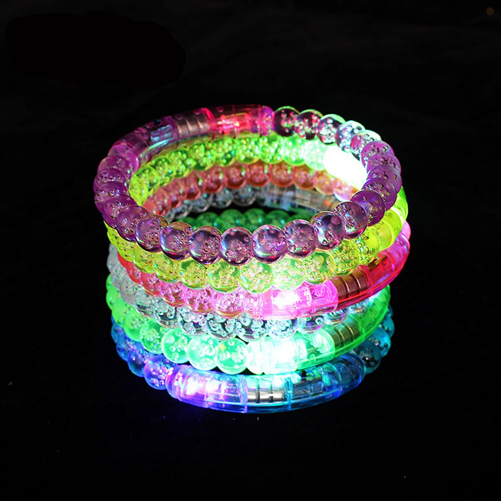 4Styles Glow In The Dark Luminous Rings Bracelet Children Toys Flash LED Cartoon Lights Toys For Children Playing Night