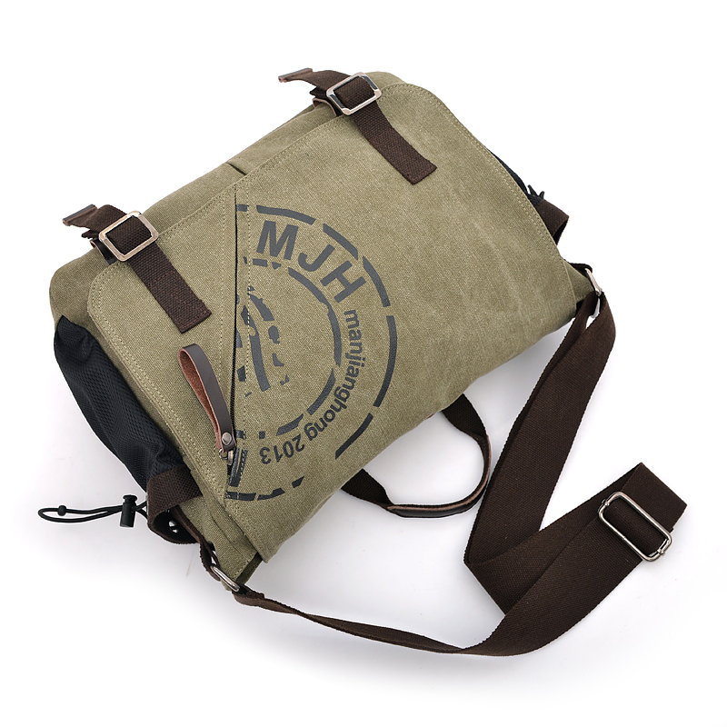 Man Canvas Messenger Tassen Duffle Tote Reizen Schoudertas Tote Bolsa Crossbody Tassen Rits Reizen Leisure Handtas