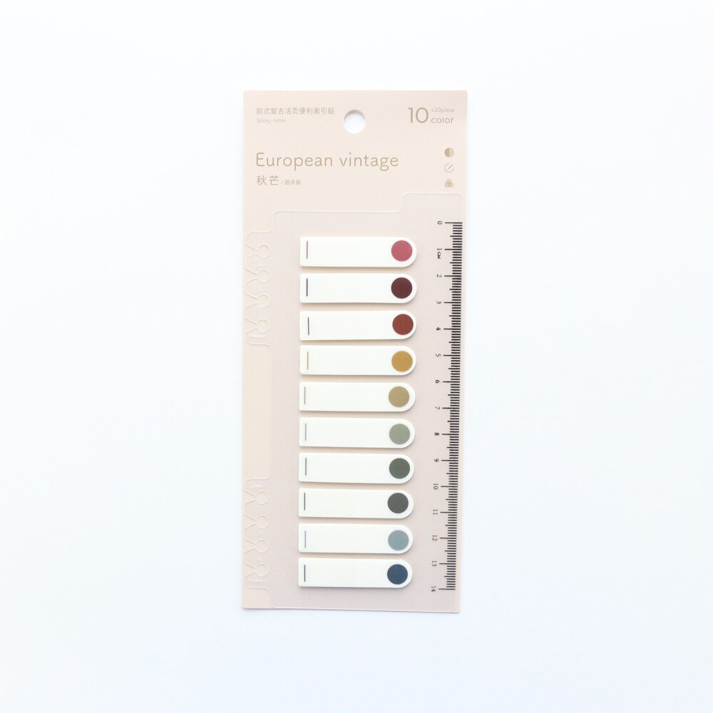 Domikee Klassieke Kantoor School Sticky Kleur Index Label Notepad Lot Pet Student Vlaggen Memo Pad Voor Spiraal Notebook Briefpapier: pink