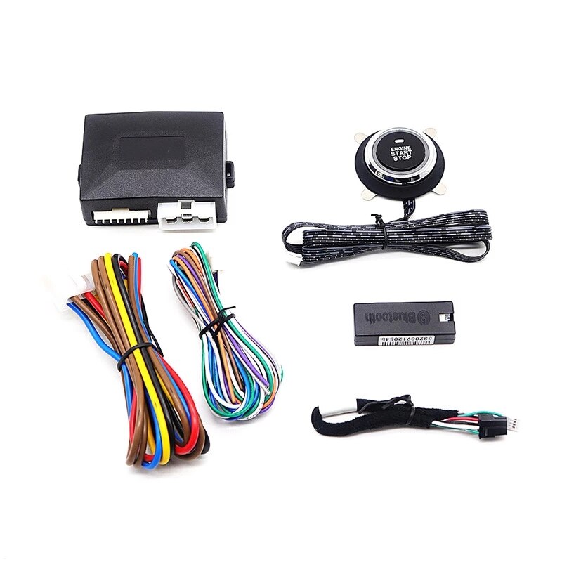Smart Remote Engine Start By Phone Control Car Remotely Starter One Button Start Stop Auto Central Locking Kit Bluetooth APP: Default Title