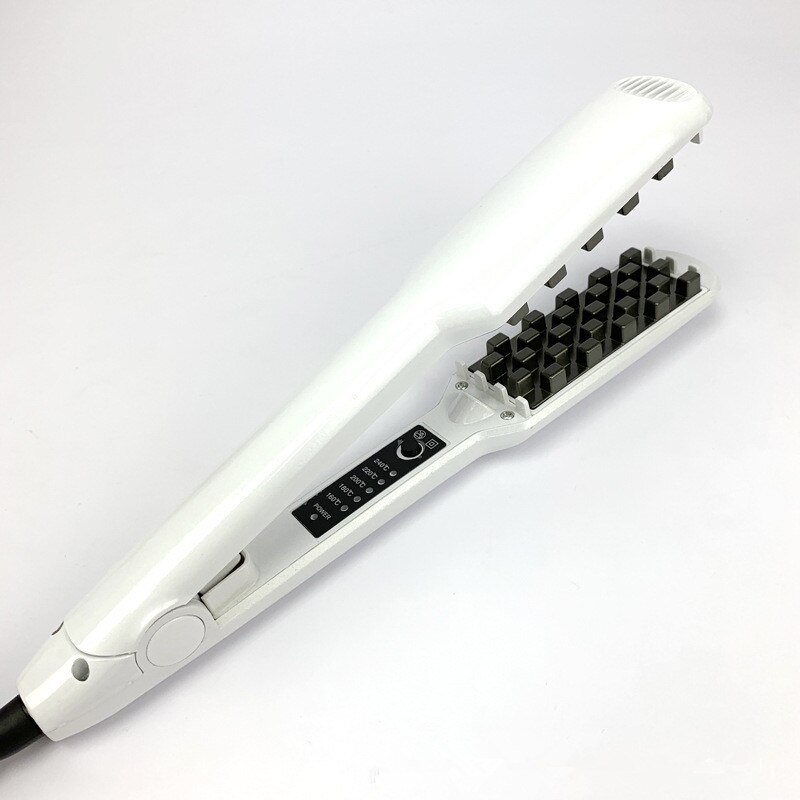 Professionele Pluizige Maïs Perm Volumizing Hair Iron Stijltang Kam Verhogen Haar Volume Pluizige Stijltang Strijkijzers: Rose Gold / EU