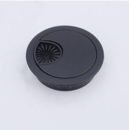 Computer desktop book desktop threading hole cover desk line box home round hole decorative cover ring thread box: black / 60mm