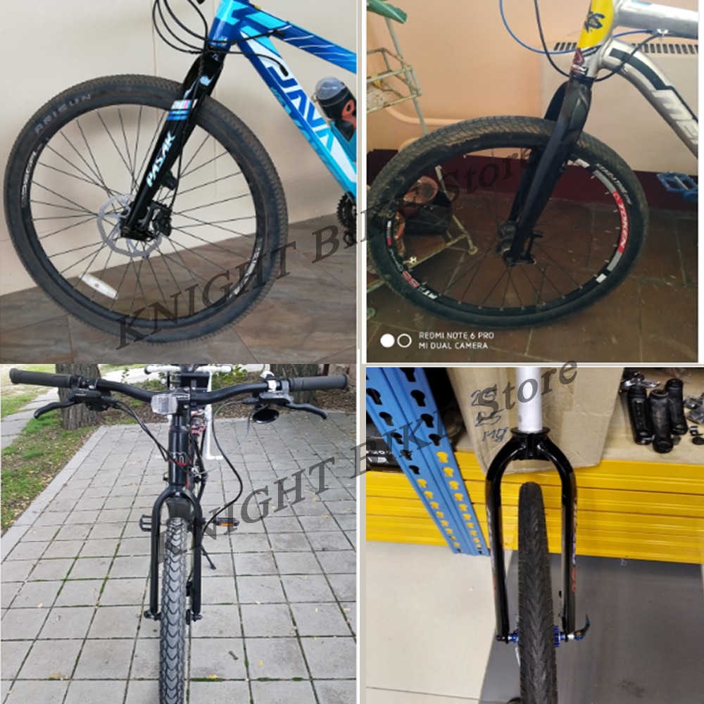 PASAK Vélo Dur Fourche 26 "27.5" 29 "en aluminium montagne vtt vélo vélo de route fourche rigide P32 modèle De Frein À Disque Composant