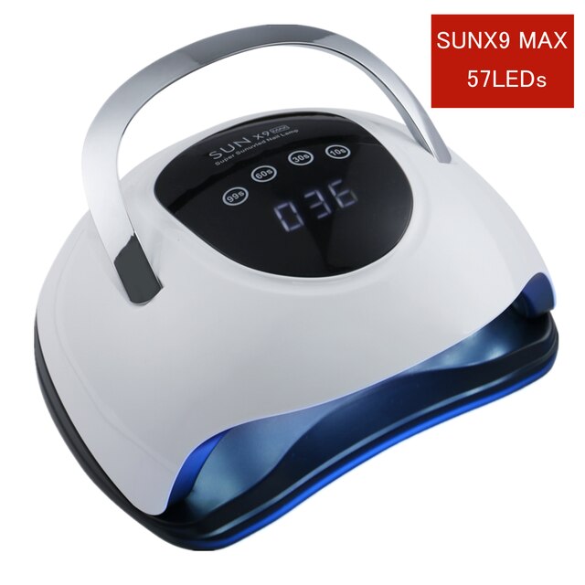 Lámpara UV LED de secado rápido para esmalte de uñas, máquina de manicura con pantalla LCD, herramientas profesionales de belleza de uñas, 36/72/90/114W,: 114W SUNX9 MAX / EU
