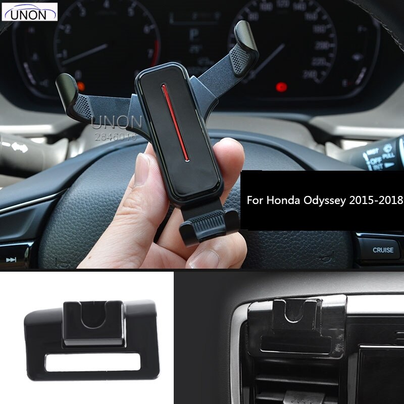 For Honda Accord Civic Crv Breeze Avancier Odyssey Fit Mobile Phone Vehicle Mounts: 15-18 Odyssey black