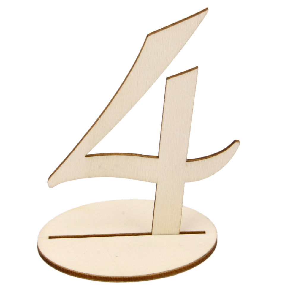 Mdf Houten 10 Cm Tafel Nummers 1-10 Base Set Bruiloft Verjaardagsfeestje Bruiloft Tafel Decoratie Aantal Houder Party