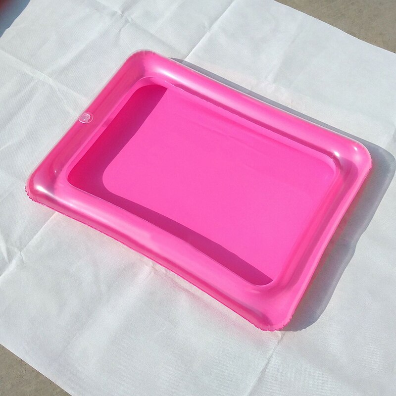 1Pc 60X45cm Indoor Magie Spelen Zand Kinderen Speelgoed Mars Ruimte Opblaasbare Zand Lade Accessoires Plastic Mobiele Tafel Kid Party spelen