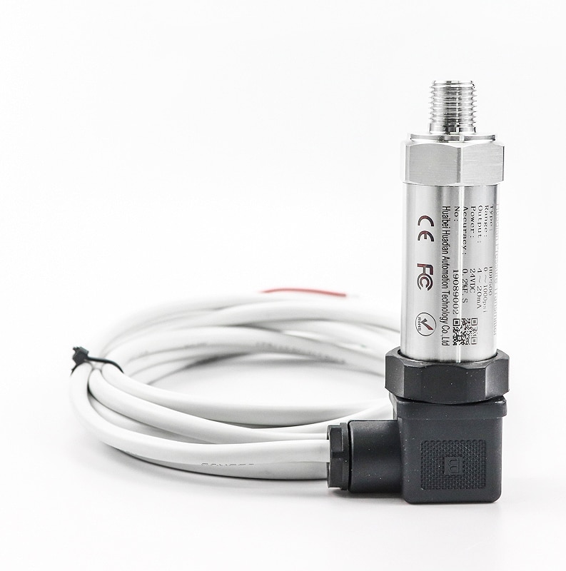 2-wire hydraulic oil digital pressure transmitter 200 bar 4-20ma liquid pressure sensor