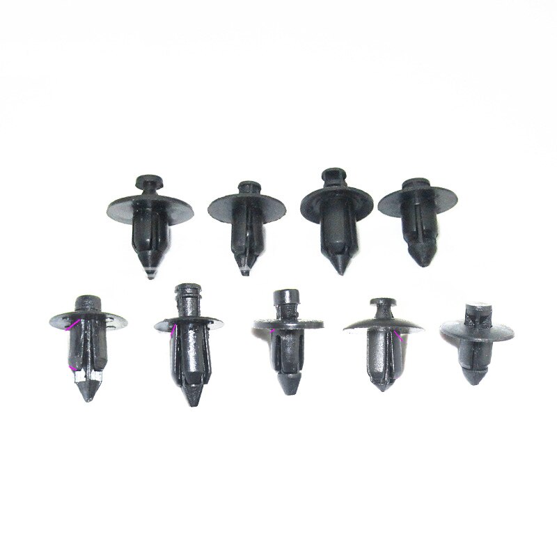 125Pcs Clips Plastique Voiture, 6 Types Clips Voiture Universels, Rivet Plastique De Panneau De