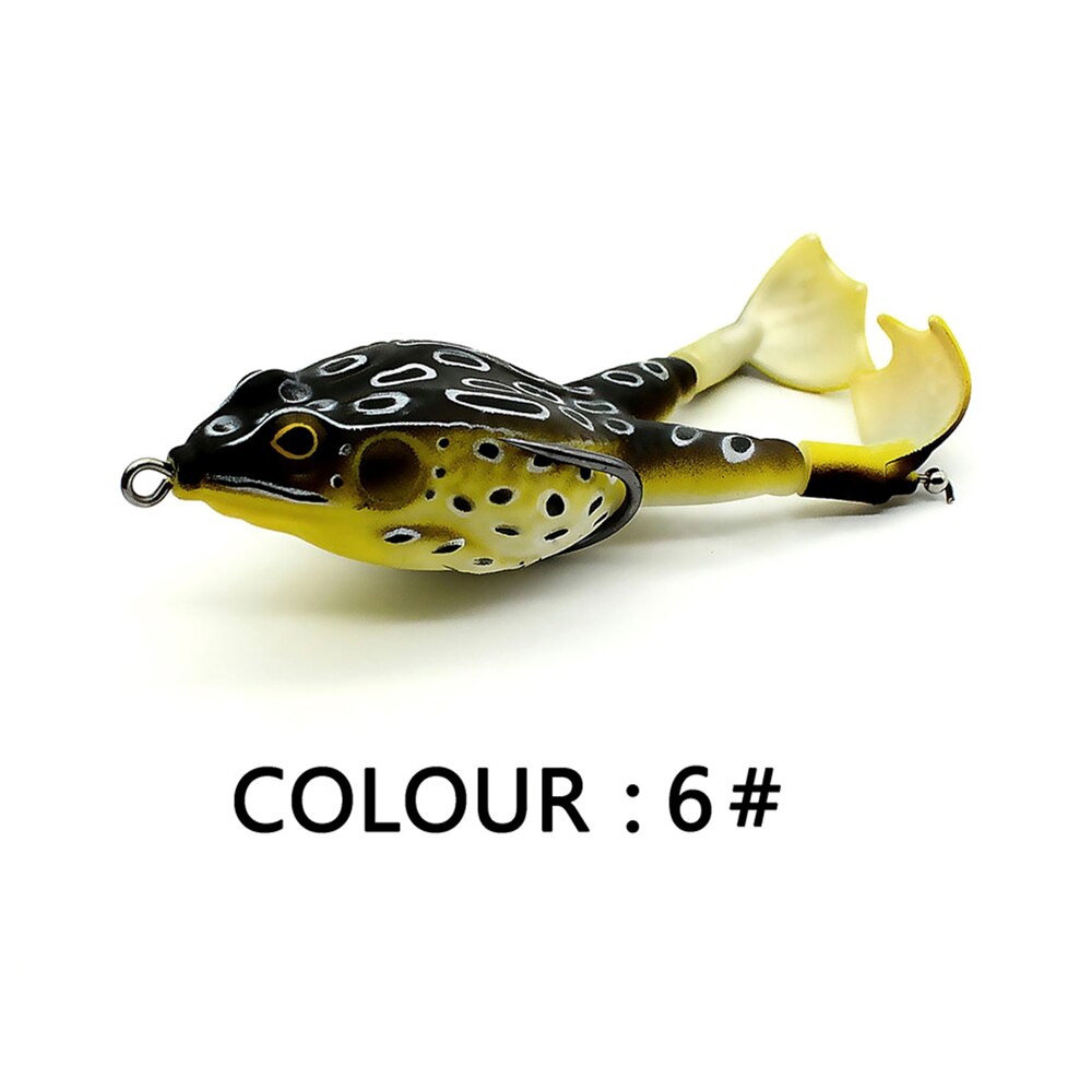 Doppel Propeller Frosch Weichen Köder Shad Weiche Locken Jigging Fischerei Locken Köder Prop Topwater Wels Silikon Künstliche Wobbler 9cm: 06